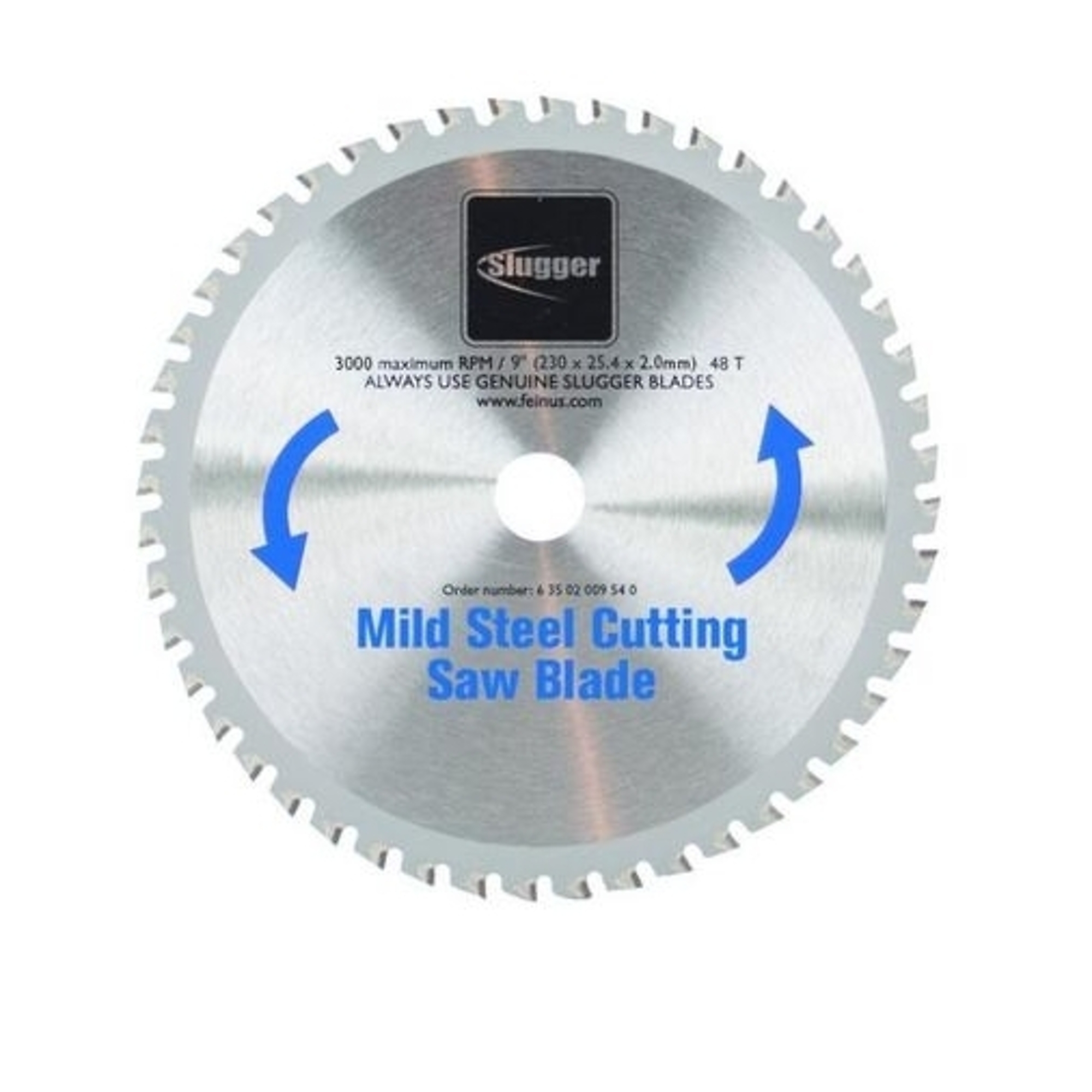 Fein 9" Slugger Mild Steel Cutting Saw Blade, 3000RPM, 48 Teeth
